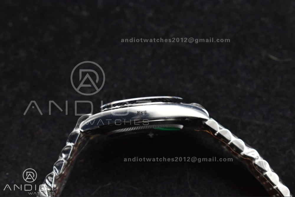DateJust 41 126330 Wimbledon 904L SS ARF 1:1 Best Edition Gray Dial Green Roman On Jubilee Bracelet Vr Vibrant 589