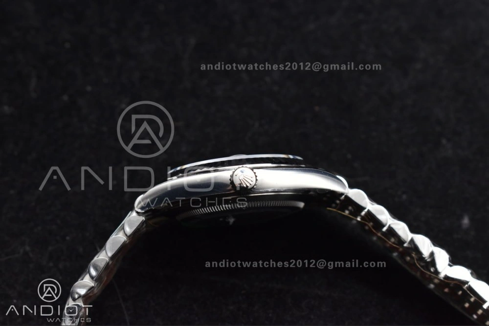 DateJust 41 126330 Wimbledon 904L SS ARF 1:1 Best Edition Gray Dial Green Roman On Jubilee Bracelet Vr Vibrant 589