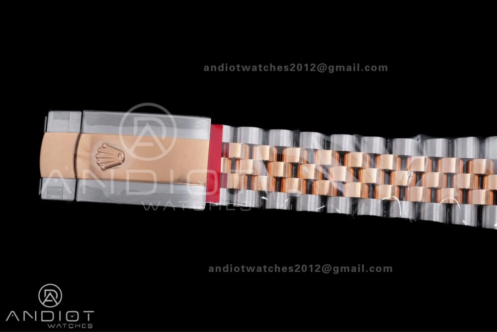 ZeroBulk DateJust 41 126331 Clean 1:1 Best Edition 904L Steel Champagne Dial on SS RG Jubilee Bracelet SH 595