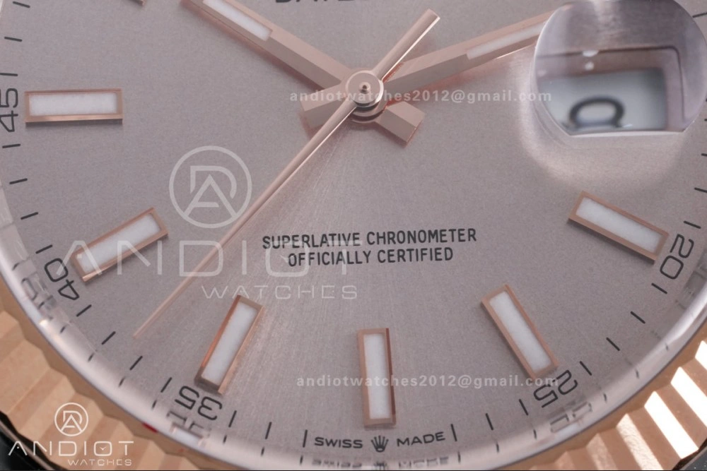 ZeroBulk DateJust 41 126331 Clean 1:1 Best Edition 904L Steel Champagne Dial on SS RG Jubilee Bracelet SH 595