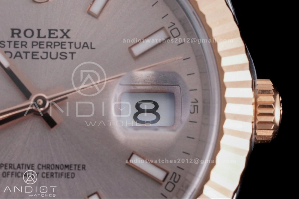 ZeroBulk DateJust 41 126331 Clean 1:1 Best Edition 904L Steel Champagne Dial on SS RG Jubilee Bracelet SH 595