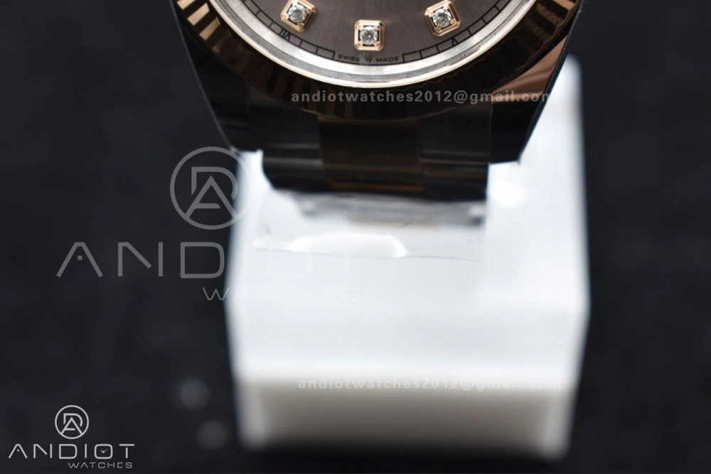 GoodFit DateJust 41 126331 Clean 1:1 Best Edition 904L Steel RG Diamonds Dial on SS RG Jubilee Bracelet VR 601
