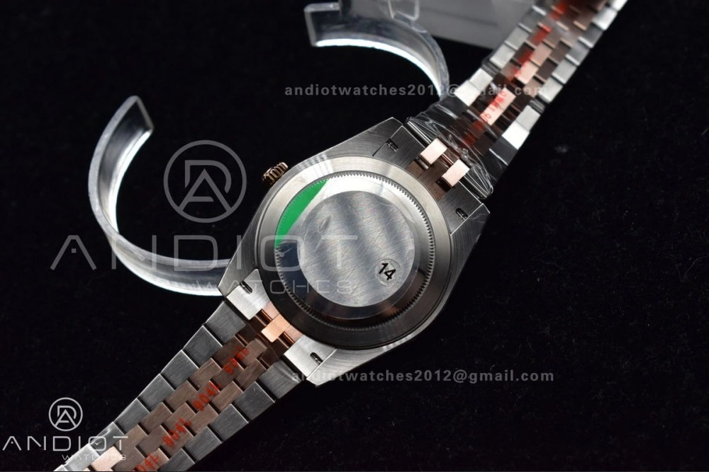DateJust 41 126331 VSF 1:1 Best Edition 904L Steel Brown Dial on SS RG Jubilee Bracelet VS ZipUp 411