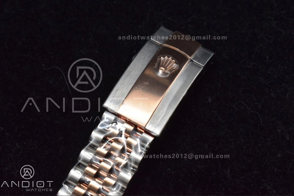 DateJust 41 126331 VSF 1:1 Best Edition 904L Steel Brown Dial on SS RG Jubilee Bracelet VS ZipUp 411