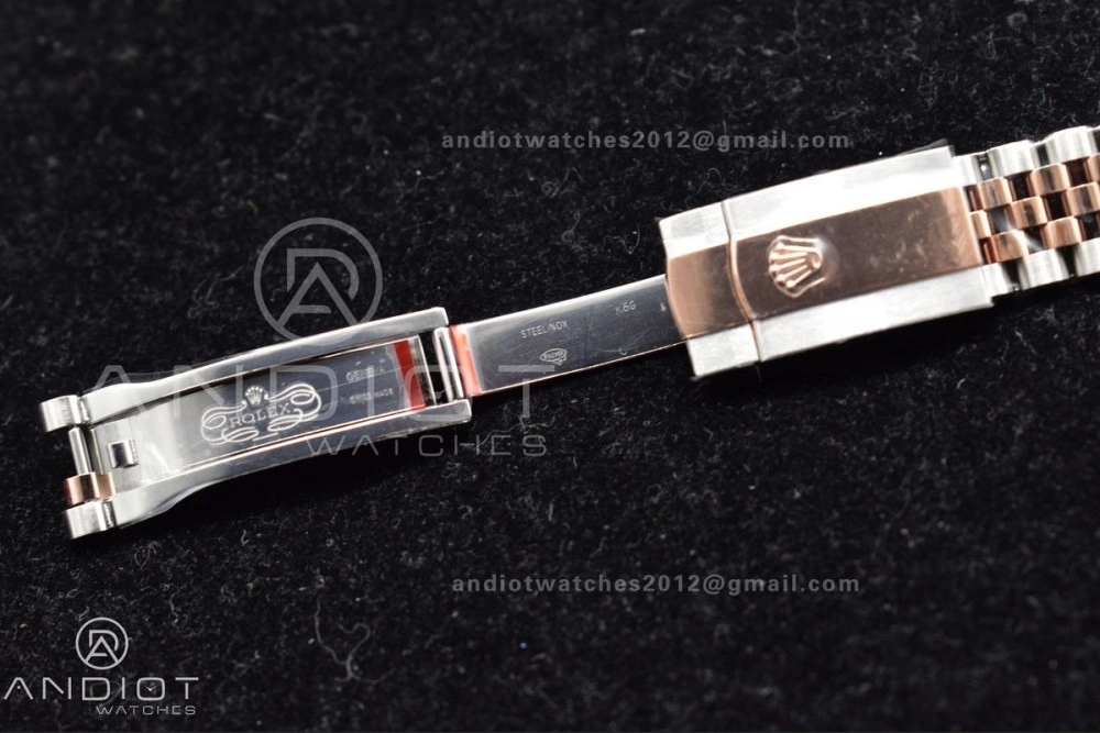 DateJust 41 126331 VSF 1:1 Best Edition 904L Steel Brown Dial on SS RG Jubilee Bracelet VS ZipUp 411