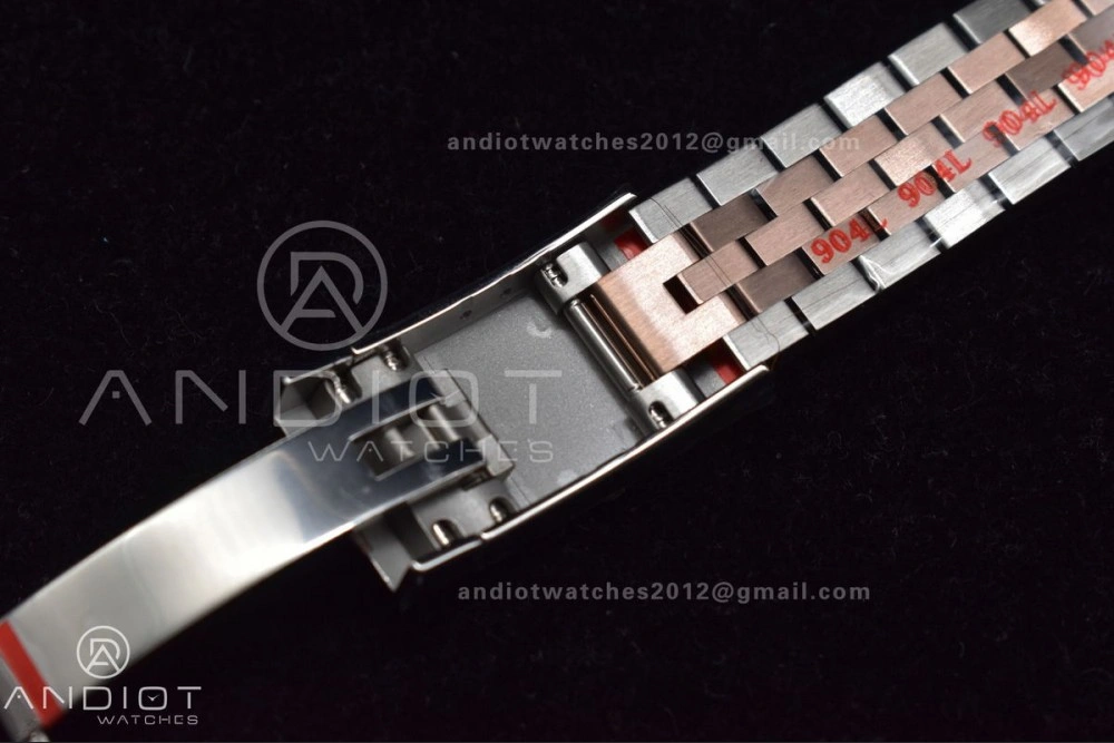 DateJust 41 126331 VSF 1:1 Best Edition 904L Steel Brown Dial on SS RG Jubilee Bracelet VS ZipUp 411