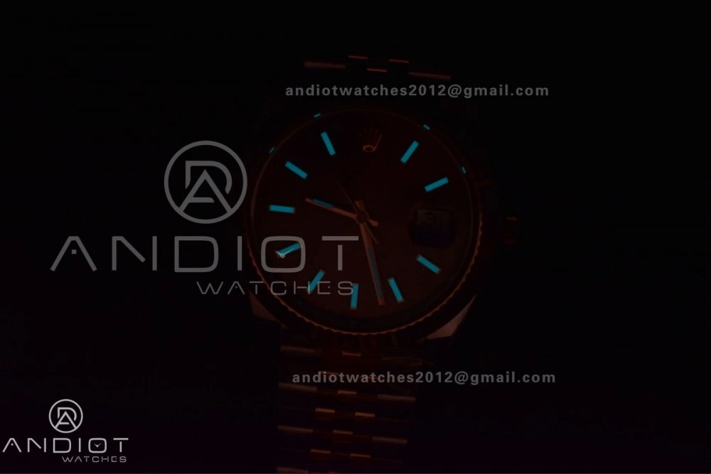 DateJust 41 126331 VSF 1:1 Best Edition 904L Steel Brown Dial on SS RG Jubilee Bracelet VS ZipUp 411