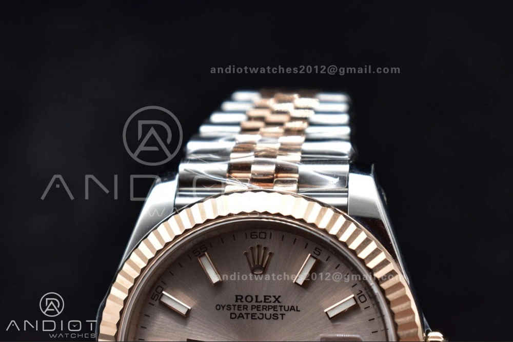 DateJust 41 126331 VSF 1:1 Best Edition 904L Steel Rose Gold Dial On SS RG Jubilee Bracelet VS WellDesigned 397
