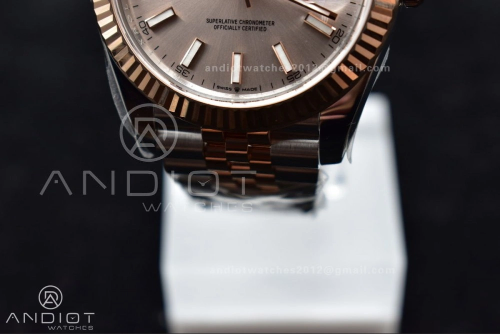 DateJust 41 126331 VSF 1:1 Best Edition 904L Steel Rose Gold Dial On SS RG Jubilee Bracelet VS WellDesigned 397