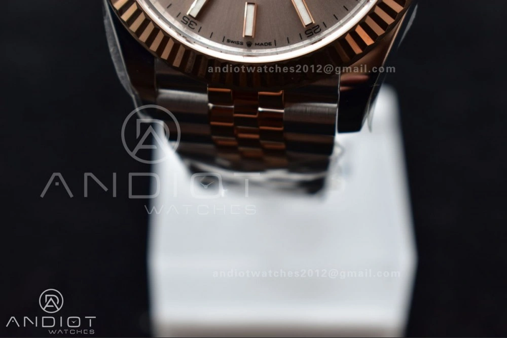 DateJust 41 126331 VSF 1:1 Best Edition 904L Steel Rose Gold Dial On SS RG Jubilee Bracelet VS WellDesigned 397