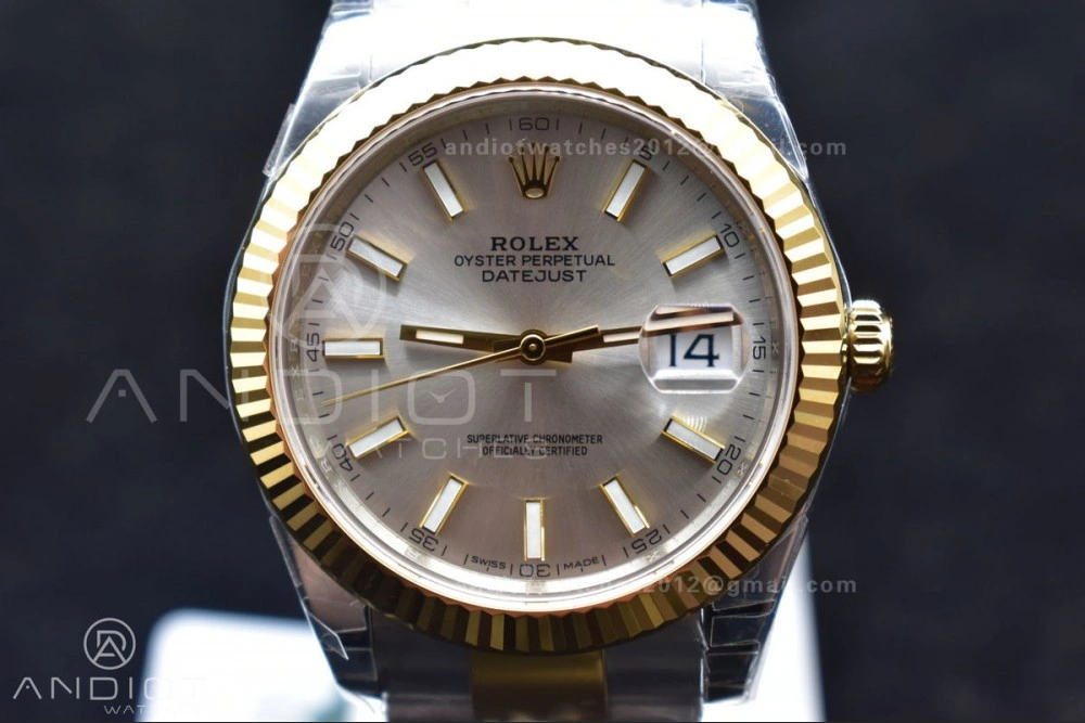 DateJust 41 126333 904L SS YG VSF 1:1 Best Edition Silver Dial on Oyster Bracelet VS UrbanStyle 596