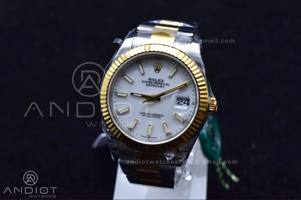 DateJust 41 126333 904L SS YG VSF 1:1 Best Edition White Dial on Oyster Bracelet VS Lightweight 599