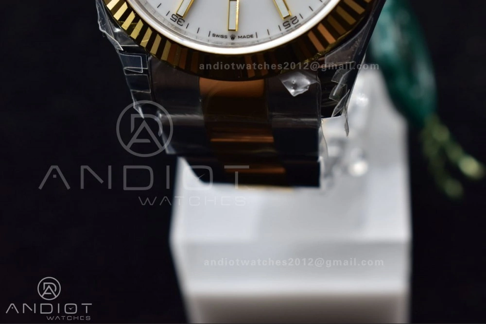 DateJust 41 126333 904L SS YG VSF 1:1 Best Edition White Dial on Oyster Bracelet VS Lightweight 599
