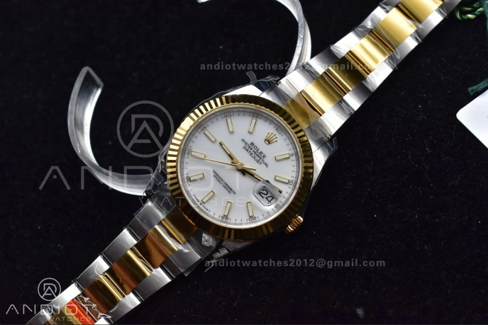 DateJust 41 126333 904L SS YG VSF 1:1 Best Edition White Dial on Oyster Bracelet VS Lightweight 599