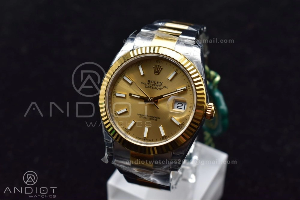 DateJust 41 126333 904L SS YG VSF 1:1 Best Edition YG Dial on Oyster Bracelet VS Lightweight 600