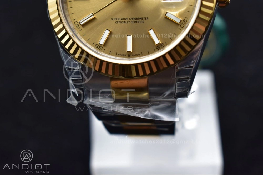 DateJust 41 126333 904L SS YG VSF 1:1 Best Edition YG Dial on Oyster Bracelet VS Lightweight 600