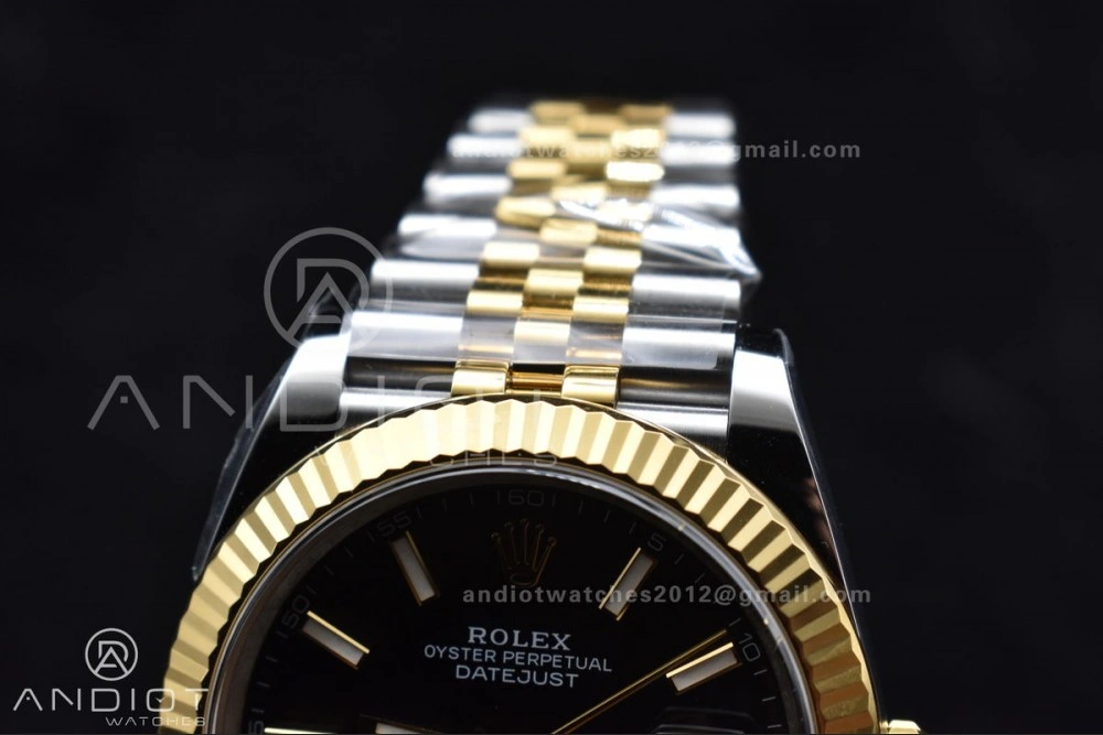 DateJust 41 126333 Clean 1:1 Best Edition 904L Steel Black Stick Dial on SS YG Jubilee Bracelet VR Sustainable 602