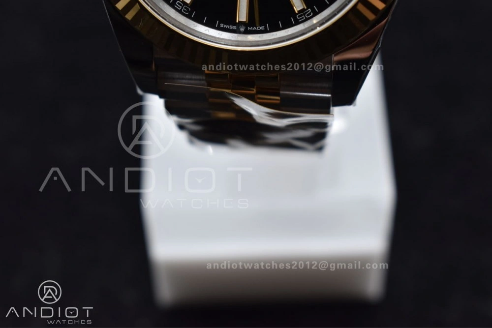 DateJust 41 126333 Clean 1:1 Best Edition 904L Steel Black Stick Dial on SS YG Jubilee Bracelet VR Sustainable 602