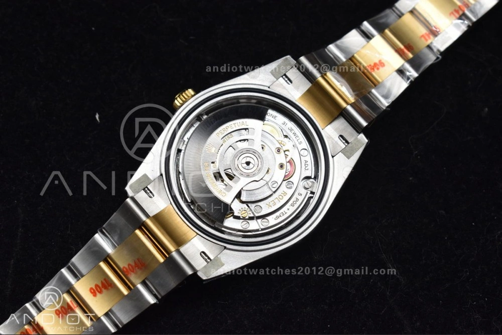 Compact DateJust 41 126333 Clean 1:1 Best Edition 904L Steel Black Stick Dial on SS YG Oyster Bracelet VR 605