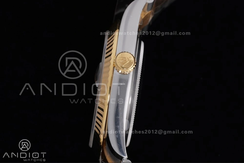 EasyCare DateJust 41 126333 Clean 1:1 Best Edition 904L Steel Gray Dial Green Roman Marker on SS YG Oyster Bracelet SH3235 (72 Hours Power Reserve) 604
