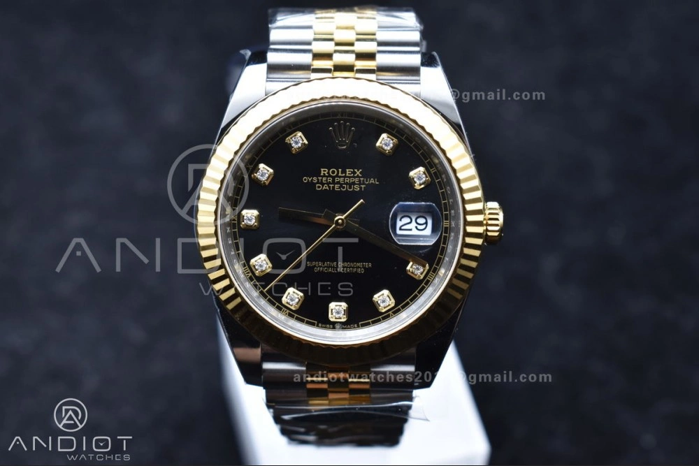 DateJust 41 126333 Clean 1:1 Best Edition 904L Steel YG Diamonds Dial On SS YG Jubilee Bracelet VR Functional 609