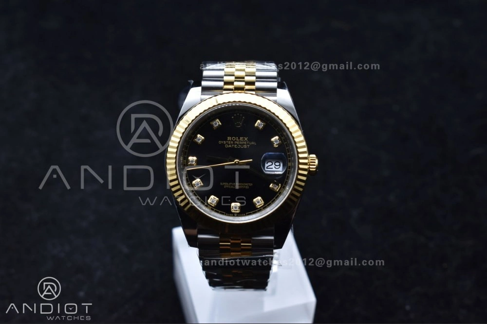 DateJust 41 126333 Clean 1:1 Best Edition 904L Steel YG Diamonds Dial On SS YG Jubilee Bracelet VR Functional 609