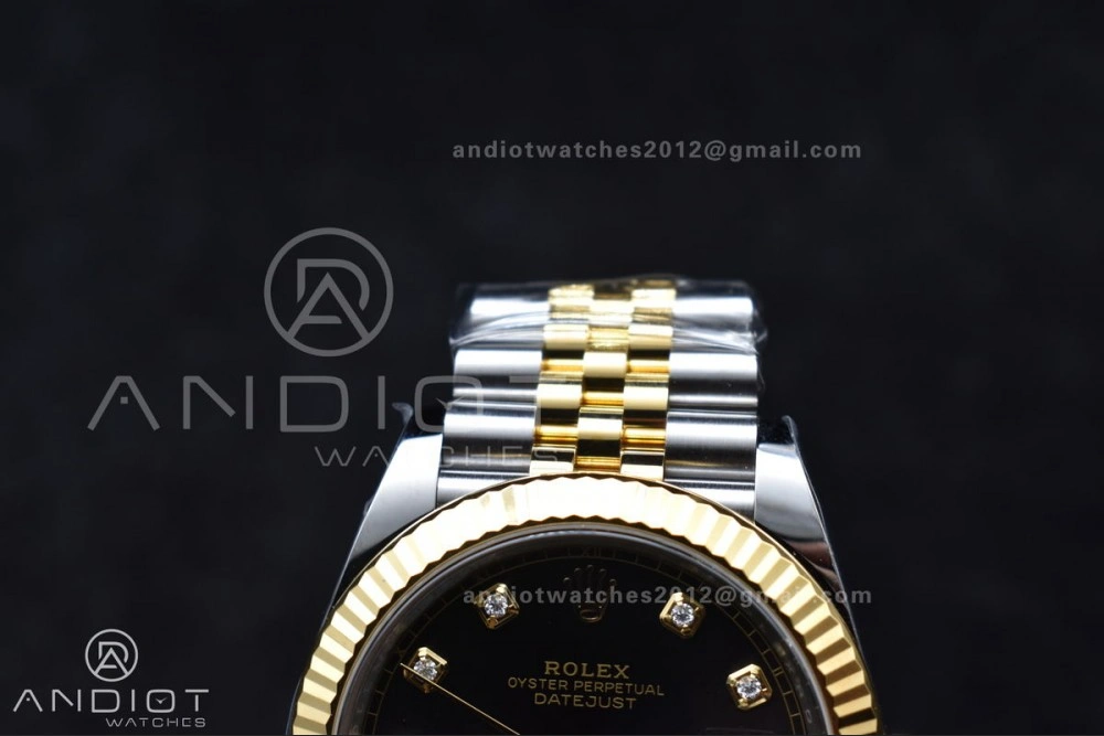 DateJust 41 126333 Clean 1:1 Best Edition 904L Steel YG Diamonds Dial On SS YG Jubilee Bracelet VR Functional 609