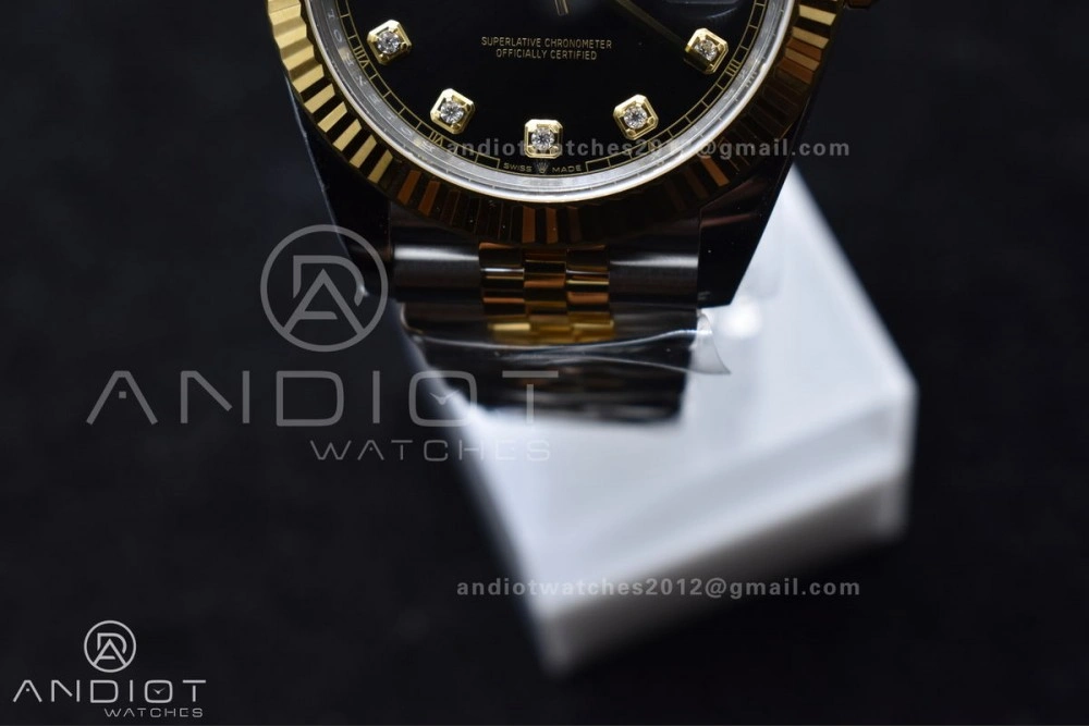 DateJust 41 126333 Clean 1:1 Best Edition 904L Steel YG Diamonds Dial On SS YG Jubilee Bracelet VR Functional 609