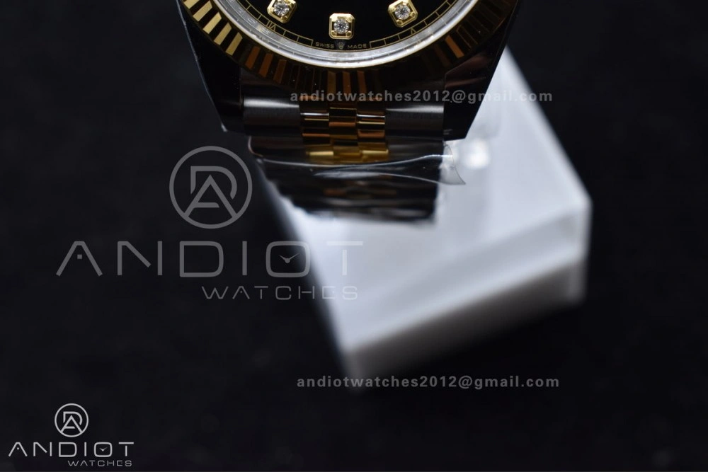 DateJust 41 126333 Clean 1:1 Best Edition 904L Steel YG Diamonds Dial On SS YG Jubilee Bracelet VR Functional 609