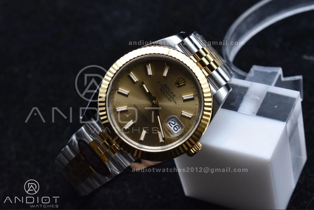 Neat DateJust 41 126333 Clean 1:1 Best Edition 904L Steel YG Stick Dial on SS YG Jubilee Bracelet VR 607