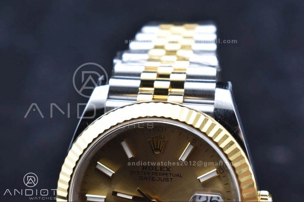 Neat DateJust 41 126333 Clean 1:1 Best Edition 904L Steel YG Stick Dial on SS YG Jubilee Bracelet VR 607