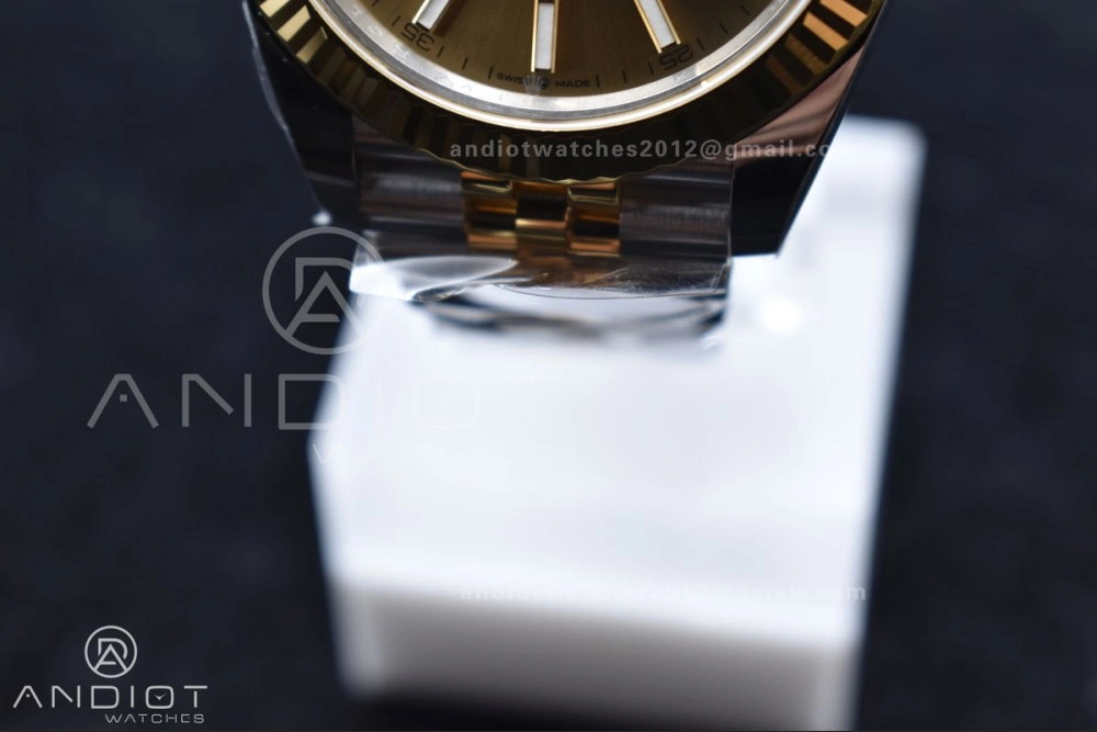 Neat DateJust 41 126333 Clean 1:1 Best Edition 904L Steel YG Stick Dial on SS YG Jubilee Bracelet VR 607