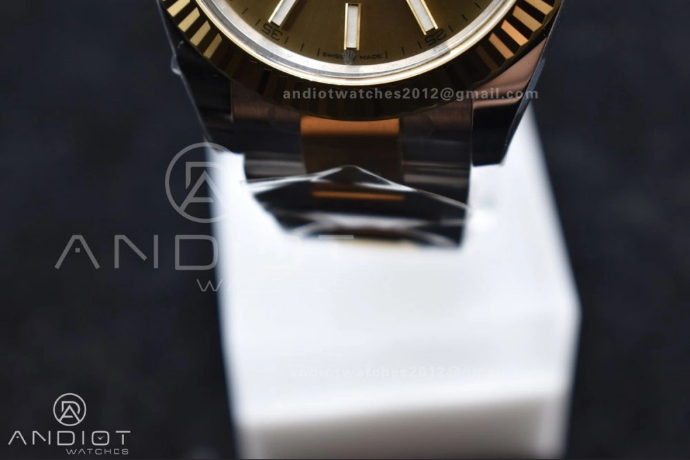 RelaxedFit DateJust 41 126333 Clean 1:1 Best Edition 904L Steel YG Stick Dial on SS YG Oyster Bracelet VR 619