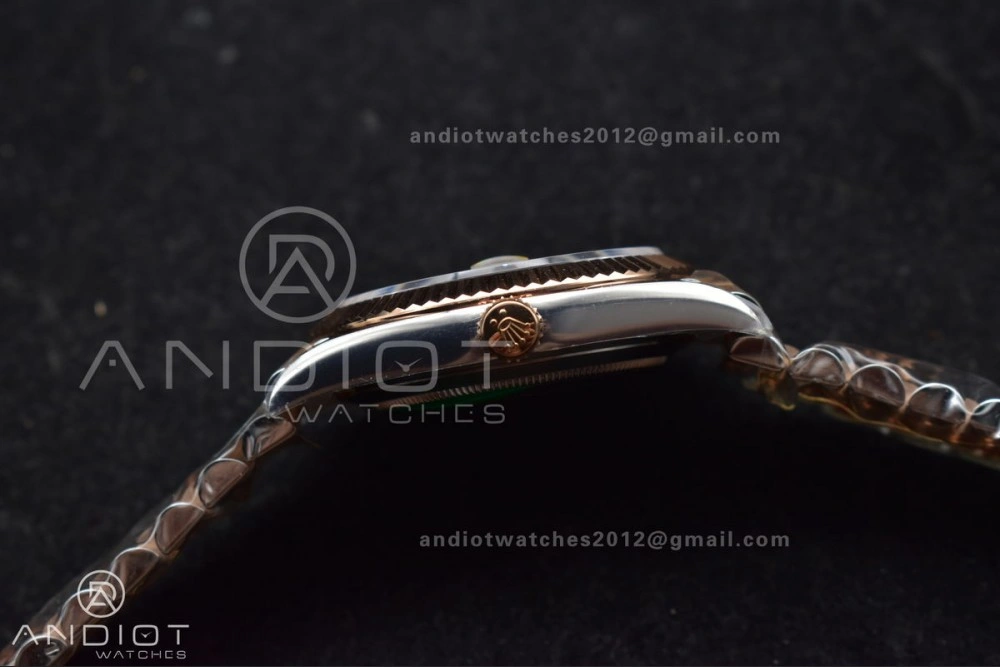 FastDry DateJust 41 126333 SS RG ARF 1:1 Best Edition 904L Steel Gray Green Roman Dial on SS RG Jubilee Bracelet SH3235 (Gain Weight) 612