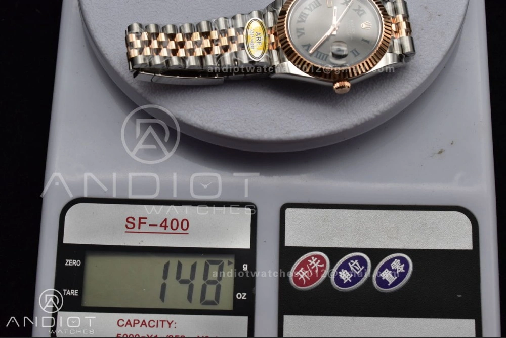 FastDry DateJust 41 126333 SS RG ARF 1:1 Best Edition 904L Steel Gray Green Roman Dial on SS RG Jubilee Bracelet SH3235 (Gain Weight) 612