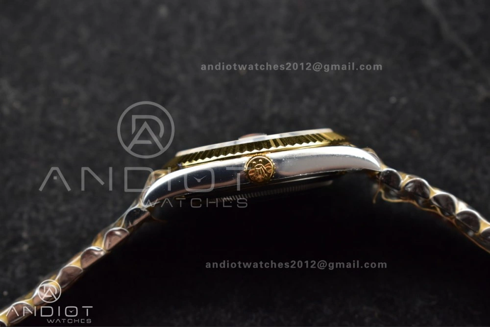 DateJust 41 126333 SS YG ARF 1:1 Best Edition 904L Steel Gray Green Roman Dial on SS YG Jubilee Bracelet SH3235 (Gain Weight) FashionForward 620