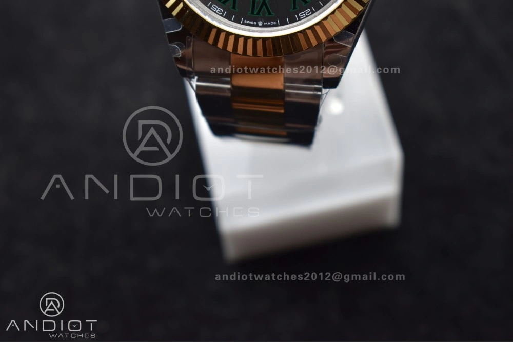 DateJust 41 126333 SS YG GMF 1:1 Best Edition 904L Steel Gray Green Roman Dial on SS YG Oyster Bracelet A TimelessDesign 614