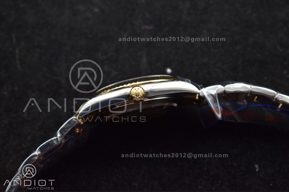DateJust 41 126333 SS YG GMF 1:1 Best Edition 904L Steel Gray Green Roman Dial on SS YG Oyster Bracelet A TimelessDesign 614