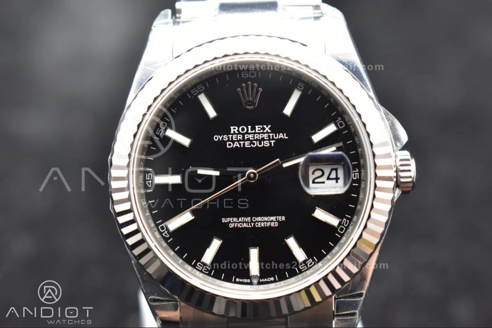 HighPerformance DateJust 41 126334 904L SS VSF 1:1 Best Edition Black Dial on Oyster Bracelet VS 615