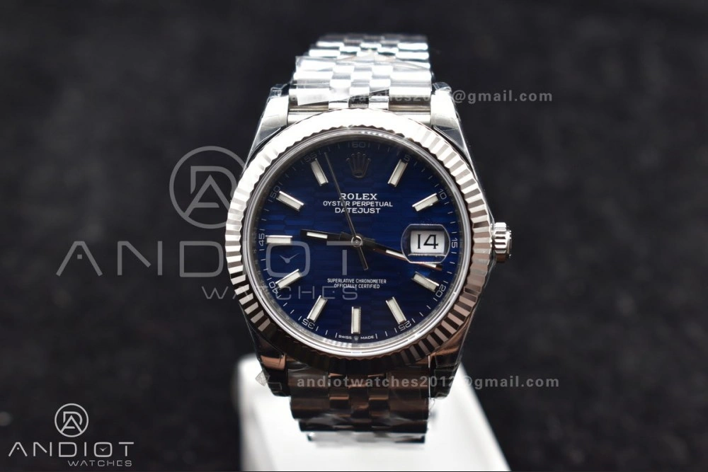 DateJust 41 126334 904L SS VSF 1:1 Best Edition Blue Checked Dial on Jubilee Bracelet VS Fashionable 617