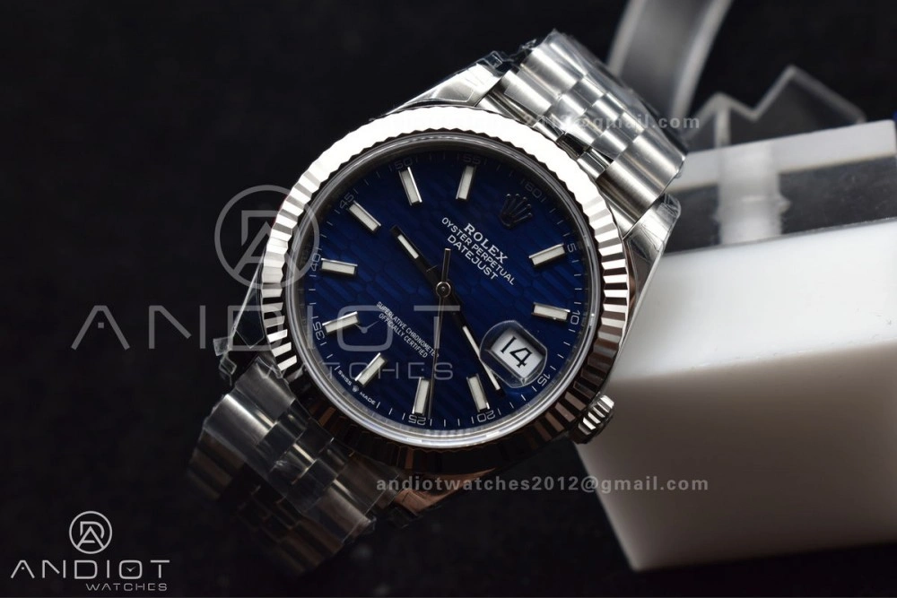 DateJust 41 126334 904L SS VSF 1:1 Best Edition Blue Checked Dial on Jubilee Bracelet VS Fashionable 617