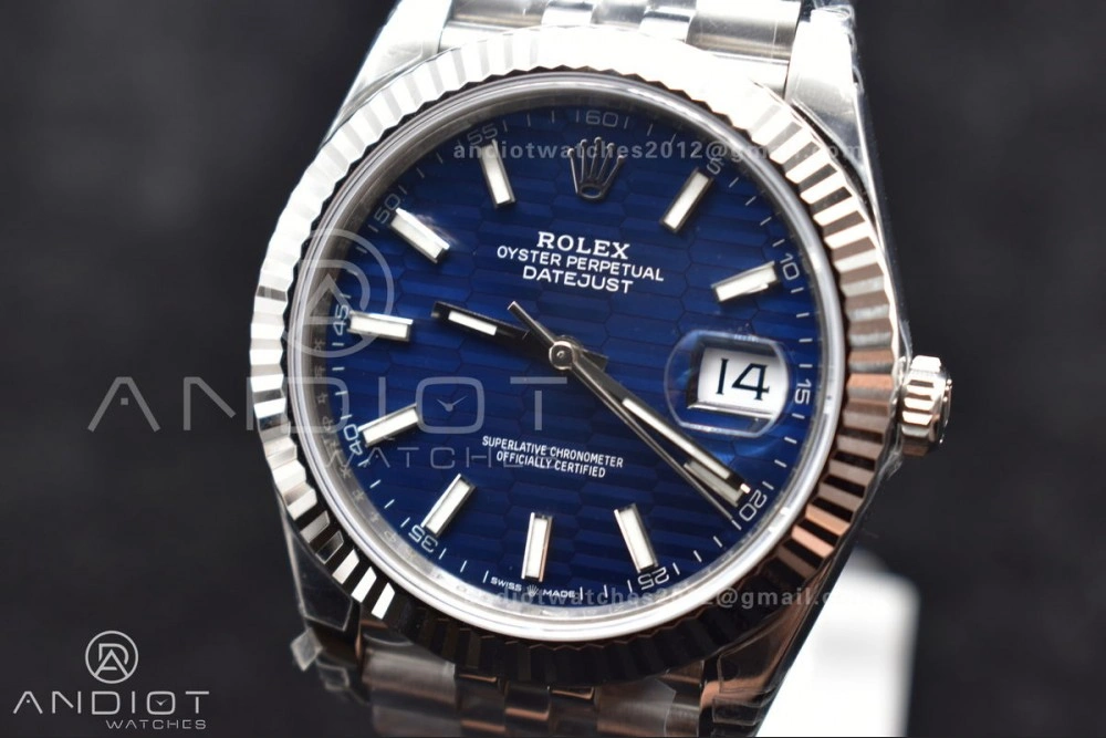 DateJust 41 126334 904L SS VSF 1:1 Best Edition Blue Checked Dial on Jubilee Bracelet VS Fashionable 617