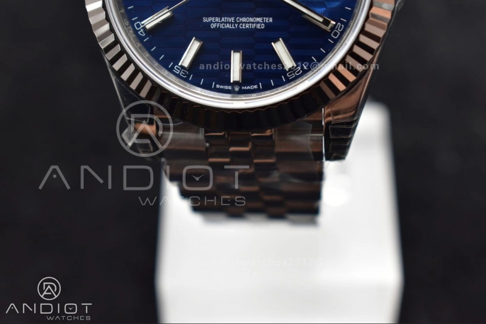 DateJust 41 126334 904L SS VSF 1:1 Best Edition Blue Checked Dial on Jubilee Bracelet VS Fashionable 617