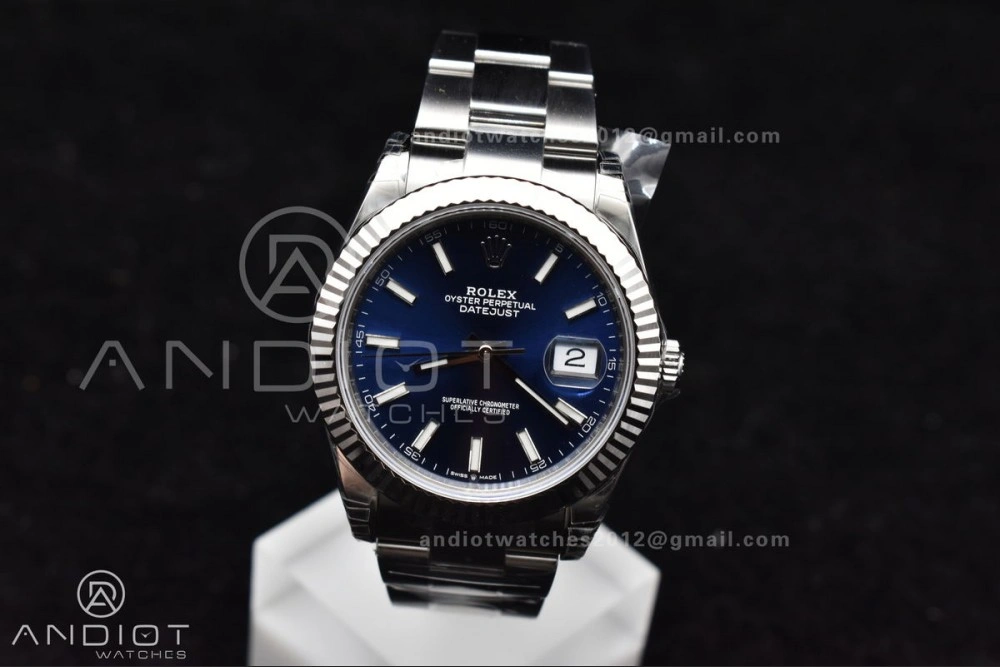 Packable DateJust 41 126334 904L SS VSF 1:1 Best Edition Blue Dial On Oyster Bracelet VS 613
