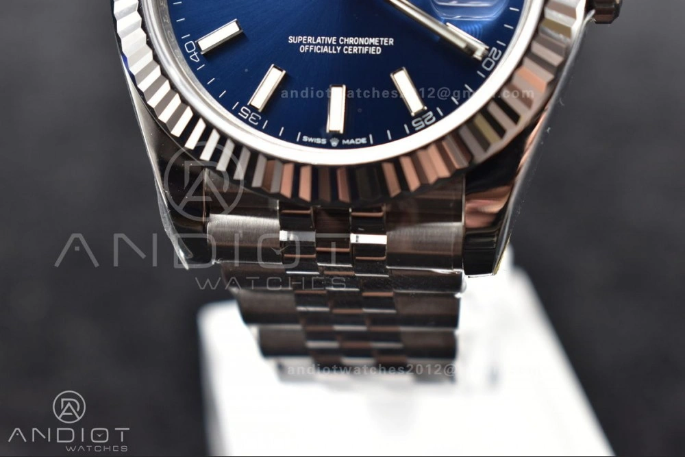 DateJust 41 126334 904L SS VSF 1:1 Best Edition Blue Dial on Jubilee Bracelet VS Sustainable 618