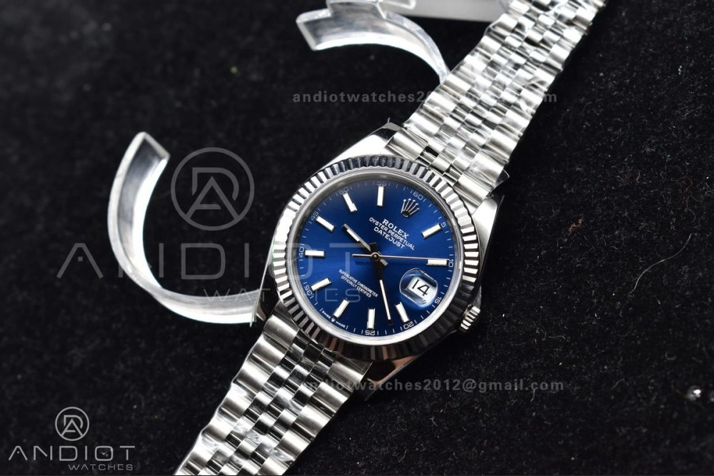DateJust 41 126334 904L SS VSF 1:1 Best Edition Blue Dial on Jubilee Bracelet VS Sustainable 618