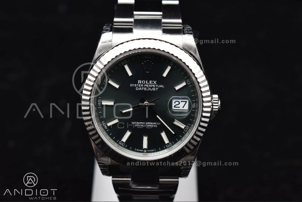 Breathable DateJust 41 126334 904L SS VSF 1:1 Best Edition Green Dial On Oyster Bracelet VS 616
