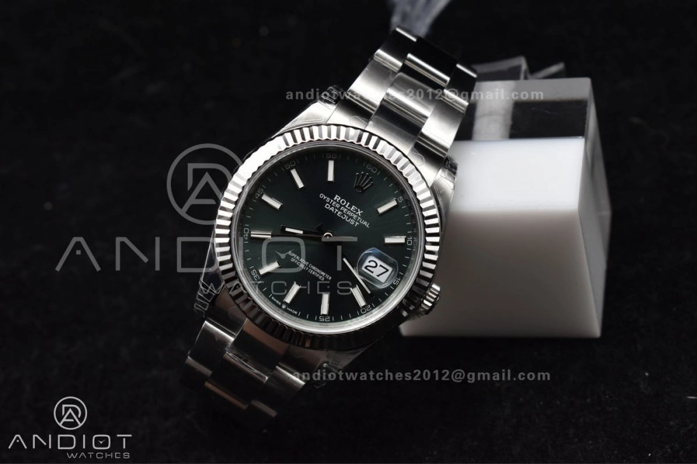 Breathable DateJust 41 126334 904L SS VSF 1:1 Best Edition Green Dial On Oyster Bracelet VS 616