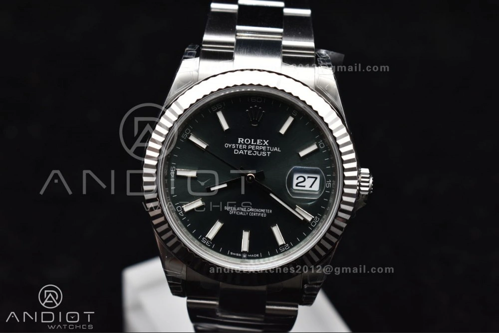 Breathable DateJust 41 126334 904L SS VSF 1:1 Best Edition Green Dial On Oyster Bracelet VS 616