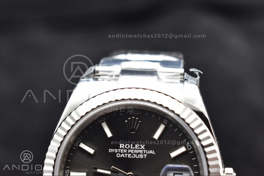 HighQuality DateJust 41 126334 904L SS VSF 1:1 Best Edition Grey Dial on Oyster Bracelet VS 621